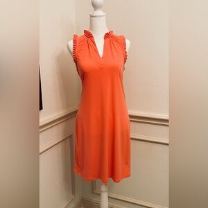 MCHAEL Michael Kors Sleeveless coral pink orange cocktail dress size S